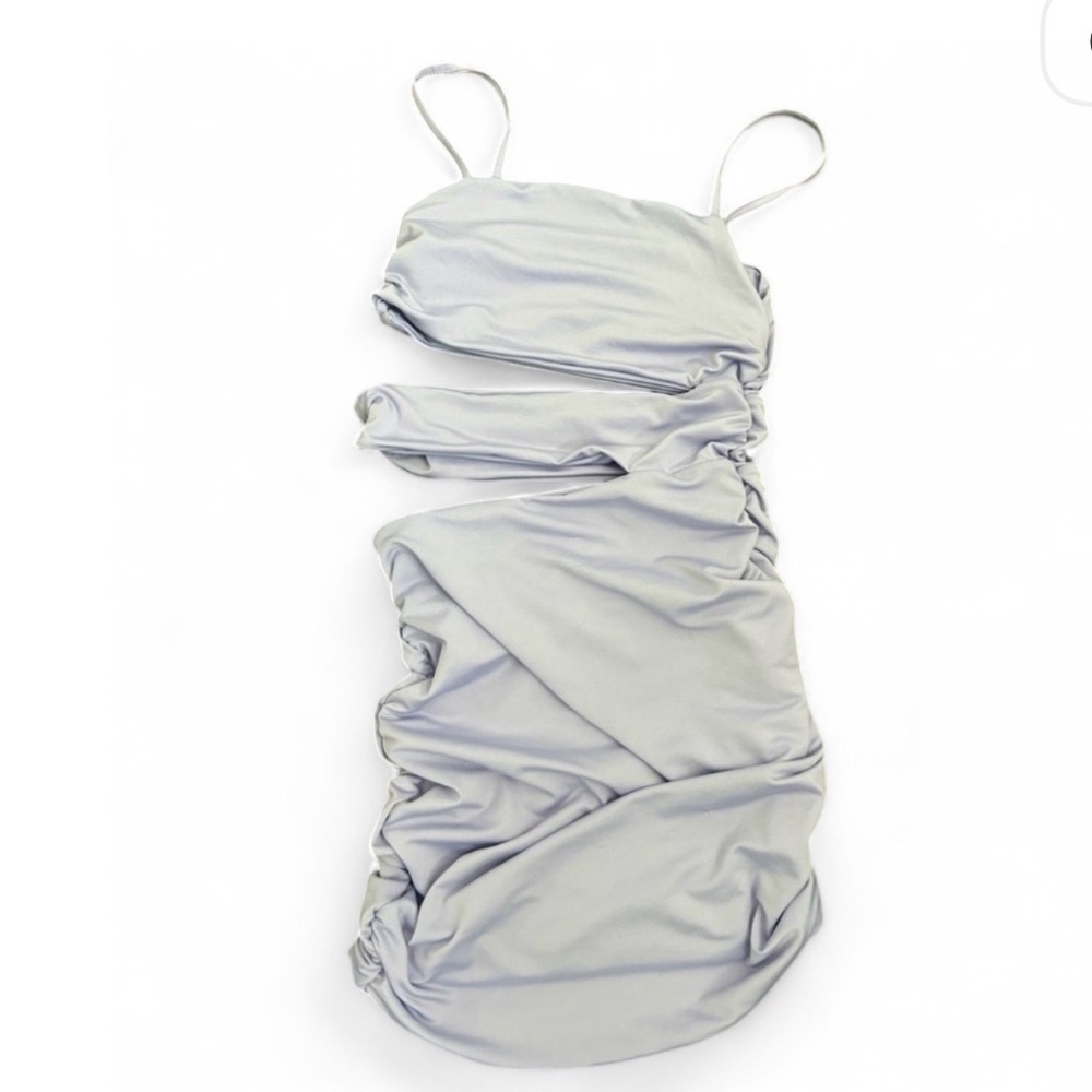 SHEIN Lavender Cut Out Ruched Dress Small Size 4 NWOT